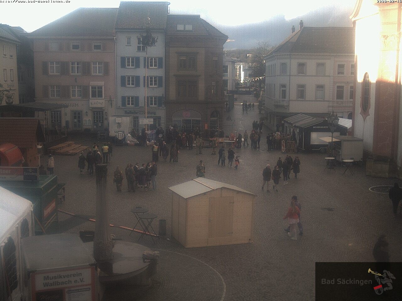 Archiv Foto Webcam Bad Säckingen: Münsterplatz