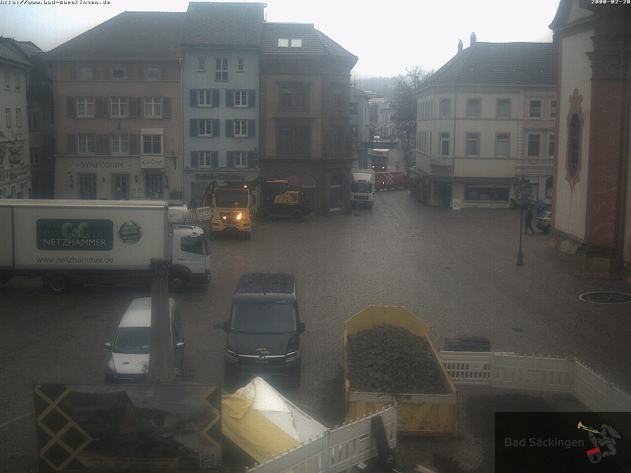 Archiv Foto Webcam Bad Säckingen: Münsterplatz