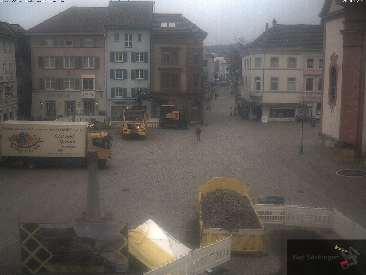 Archiv Foto Webcam Bad Säckingen: Münsterplatz