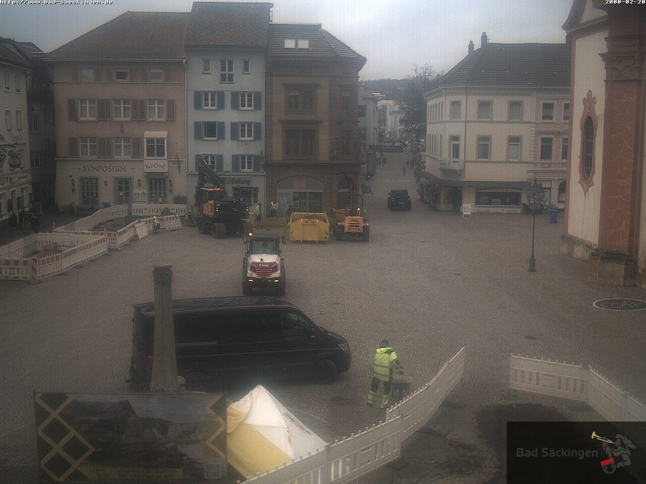 Archiv Foto Webcam Bad Säckingen: Münsterplatz