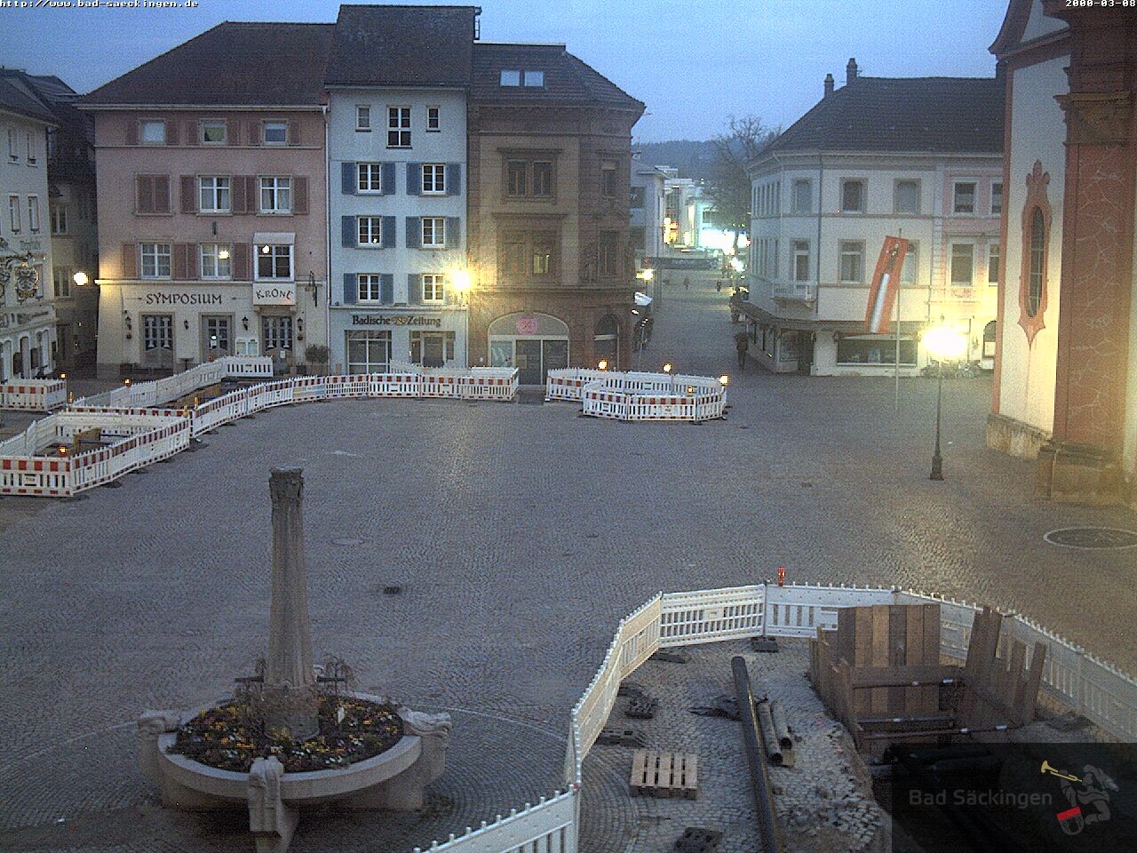 Archiv Foto Webcam Bad Säckingen: Münsterplatz