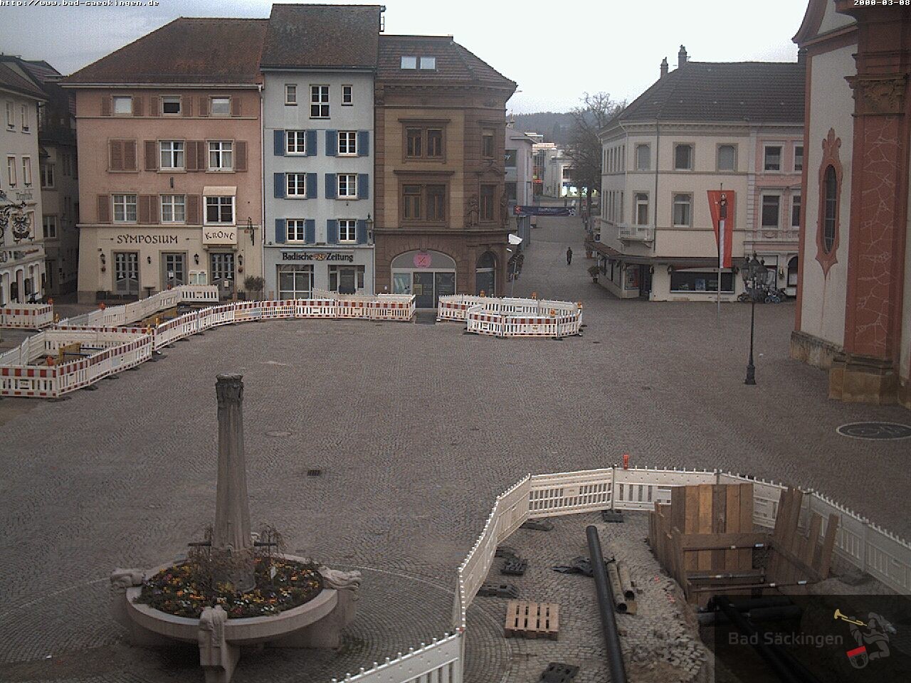 Archiv Foto Webcam Bad Säckingen: Münsterplatz