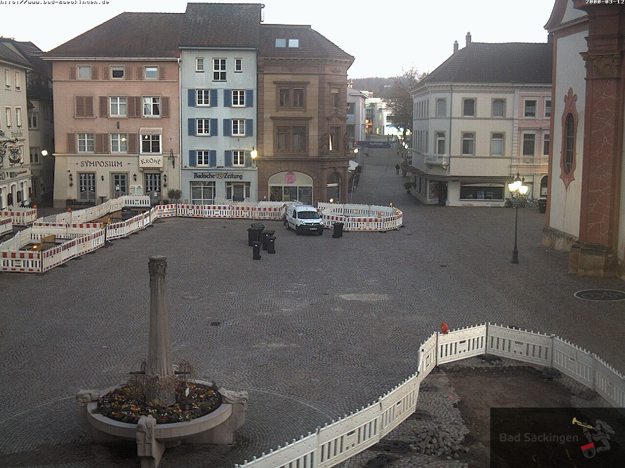 Archiv Foto Webcam Bad Säckingen: Münsterplatz