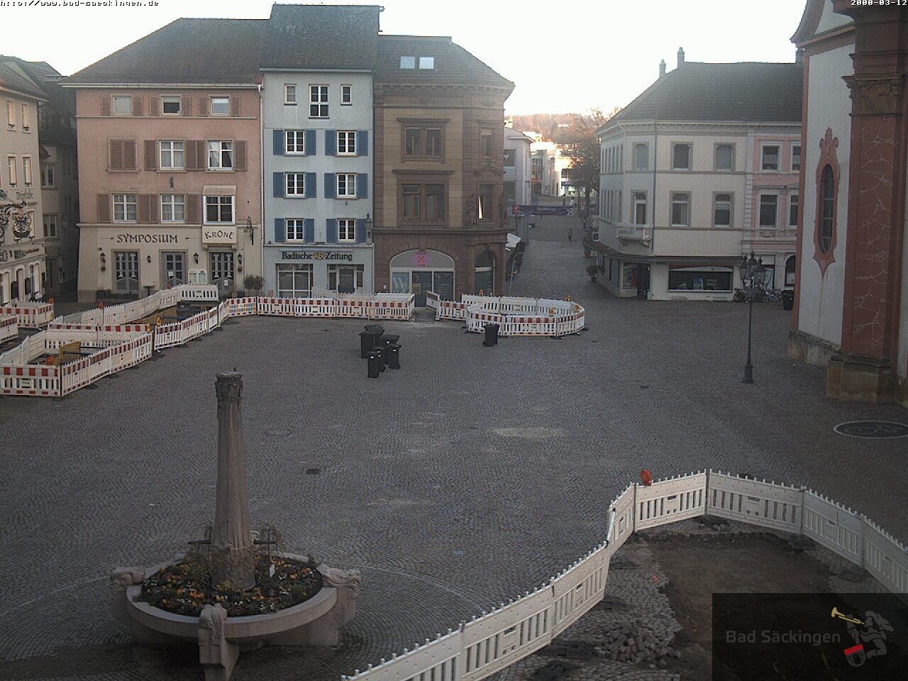 Archiv Foto Webcam Bad Säckingen: Münsterplatz