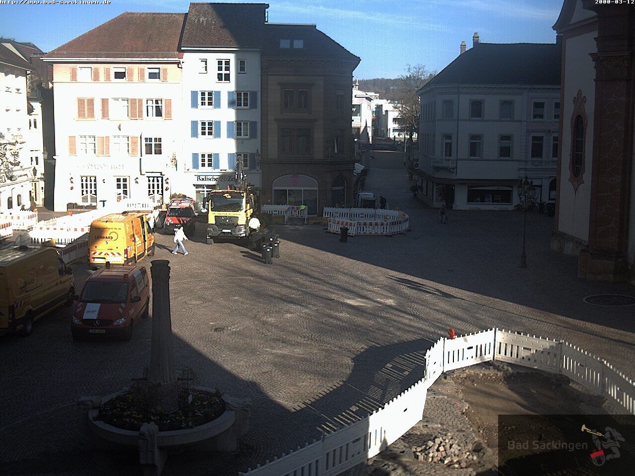 Archiv Foto Webcam Bad Säckingen: Münsterplatz