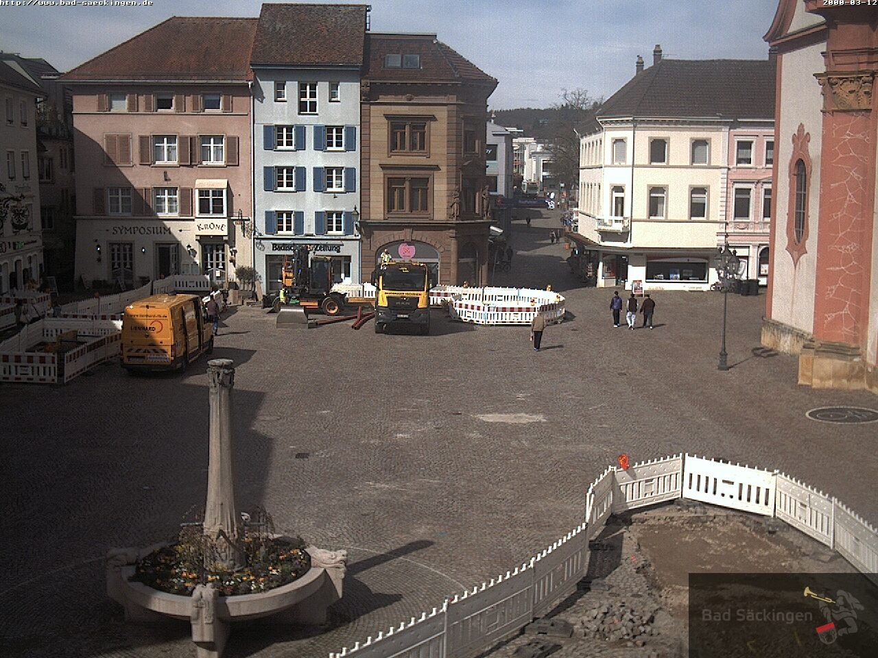 Archiv Foto Webcam Bad Säckingen: Münsterplatz