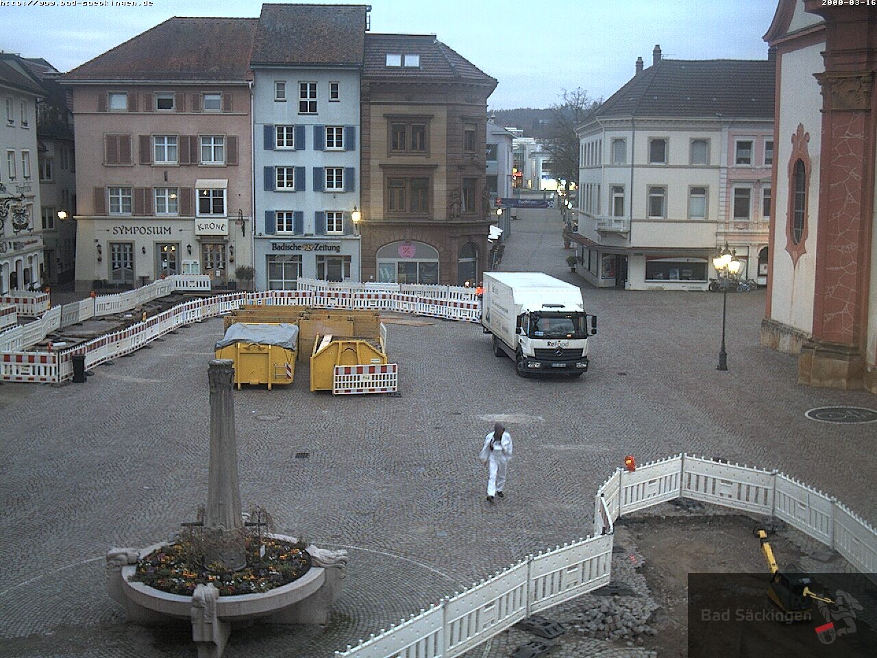 Archiv Foto Webcam Bad Säckingen: Münsterplatz