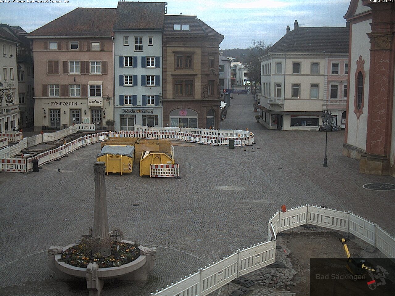 Archiv Foto Webcam Bad Säckingen: Münsterplatz