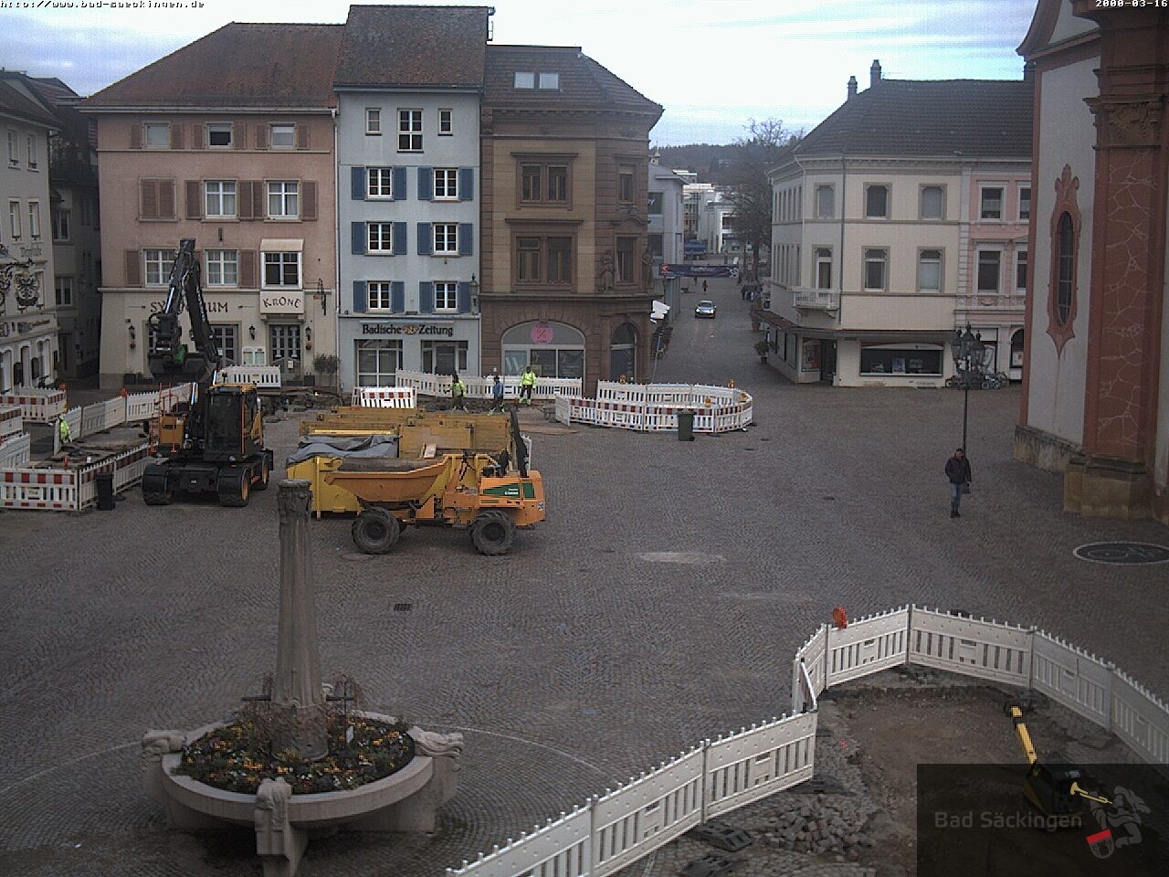 Archiv Foto Webcam Bad Säckingen: Münsterplatz