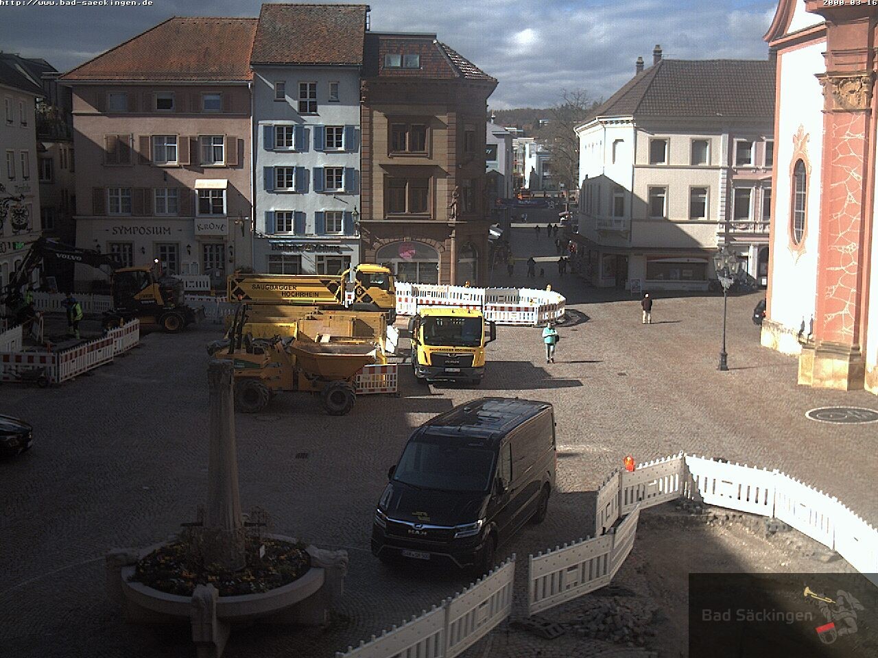 Archiv Foto Webcam Bad Säckingen: Münsterplatz
