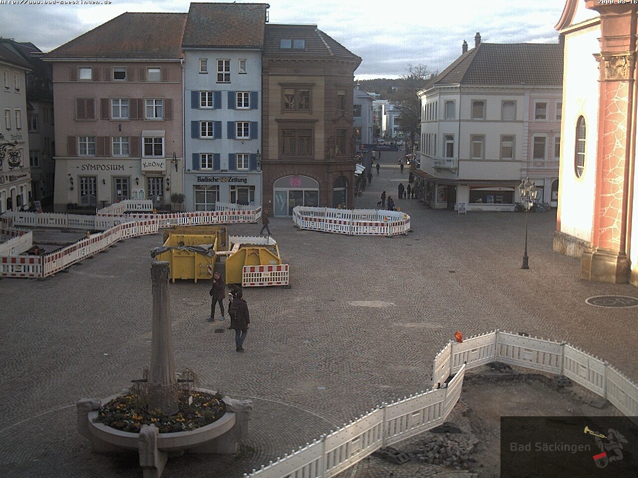 Archiv Foto Webcam Bad Säckingen: Münsterplatz