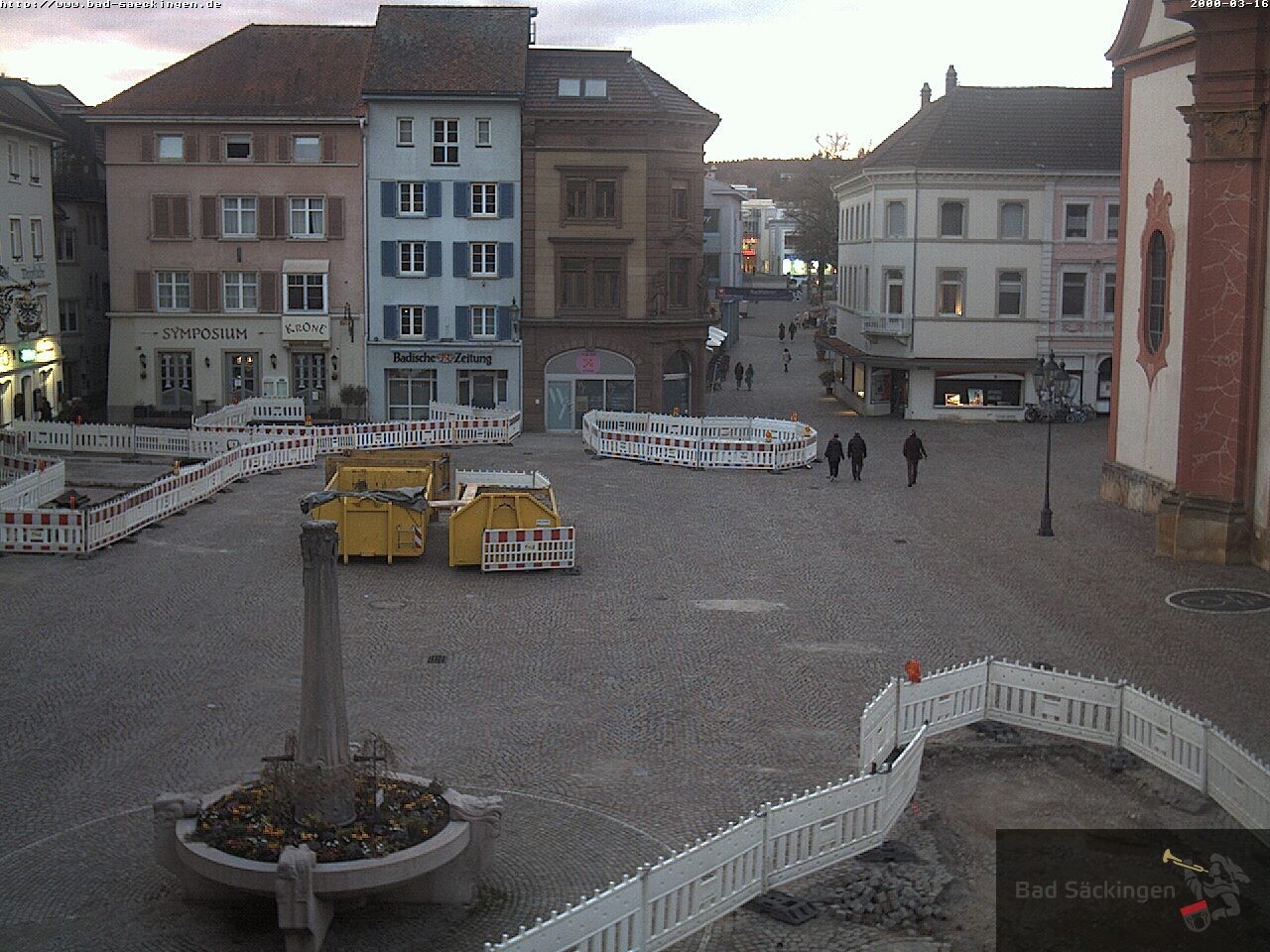 Archiv Foto Webcam Bad Säckingen: Münsterplatz