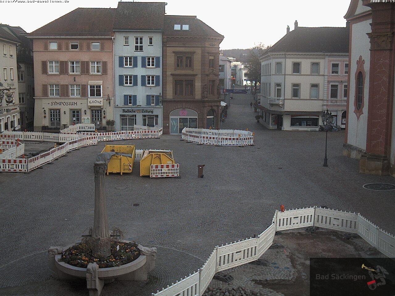 Archiv Foto Webcam Bad Säckingen: Münsterplatz