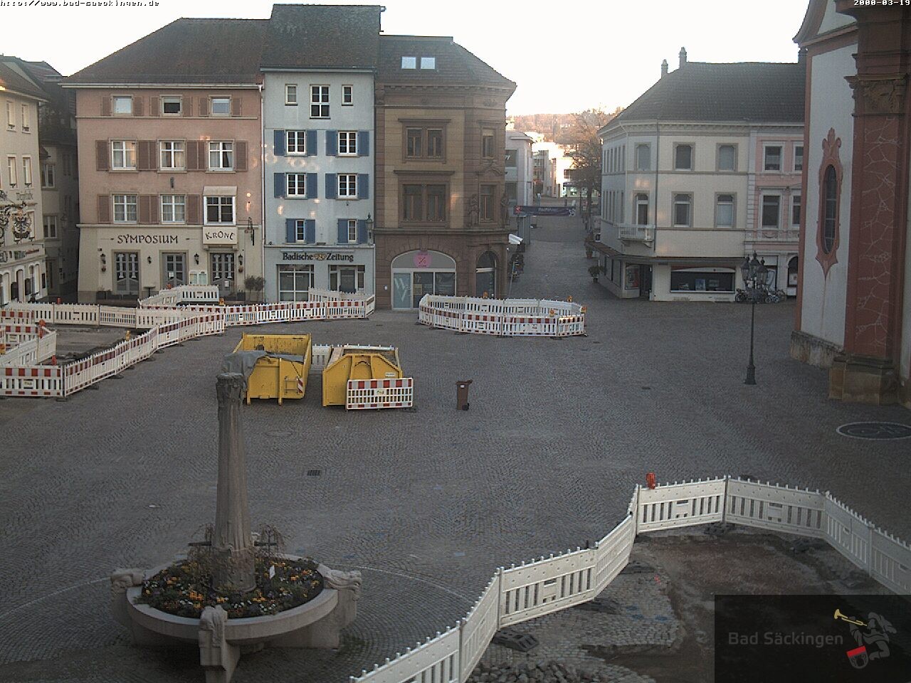 Archiv Foto Webcam Bad Säckingen: Münsterplatz