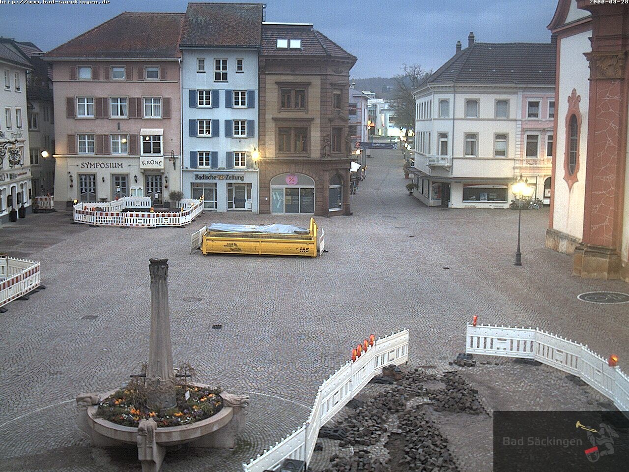 Archiv Foto Webcam Bad Säckingen: Münsterplatz