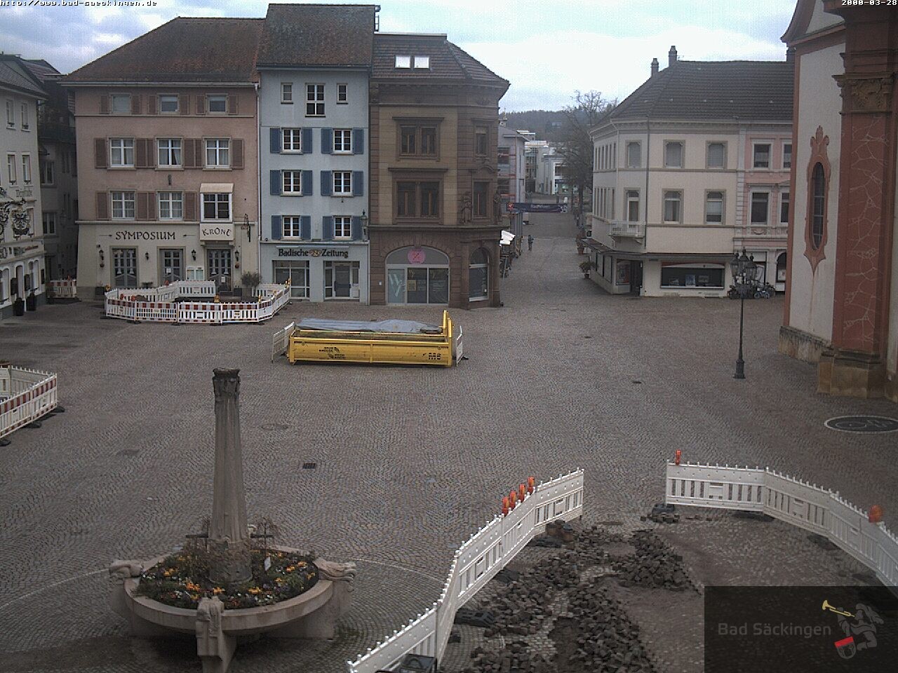 Archiv Foto Webcam Bad Säckingen: Münsterplatz