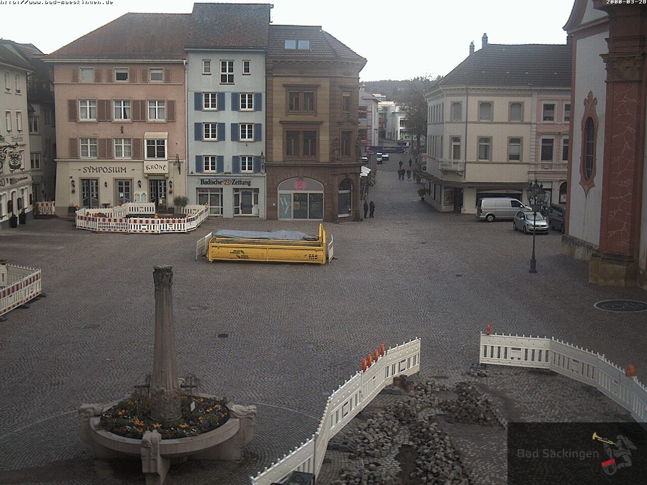 Archiv Foto Webcam Bad Säckingen: Münsterplatz