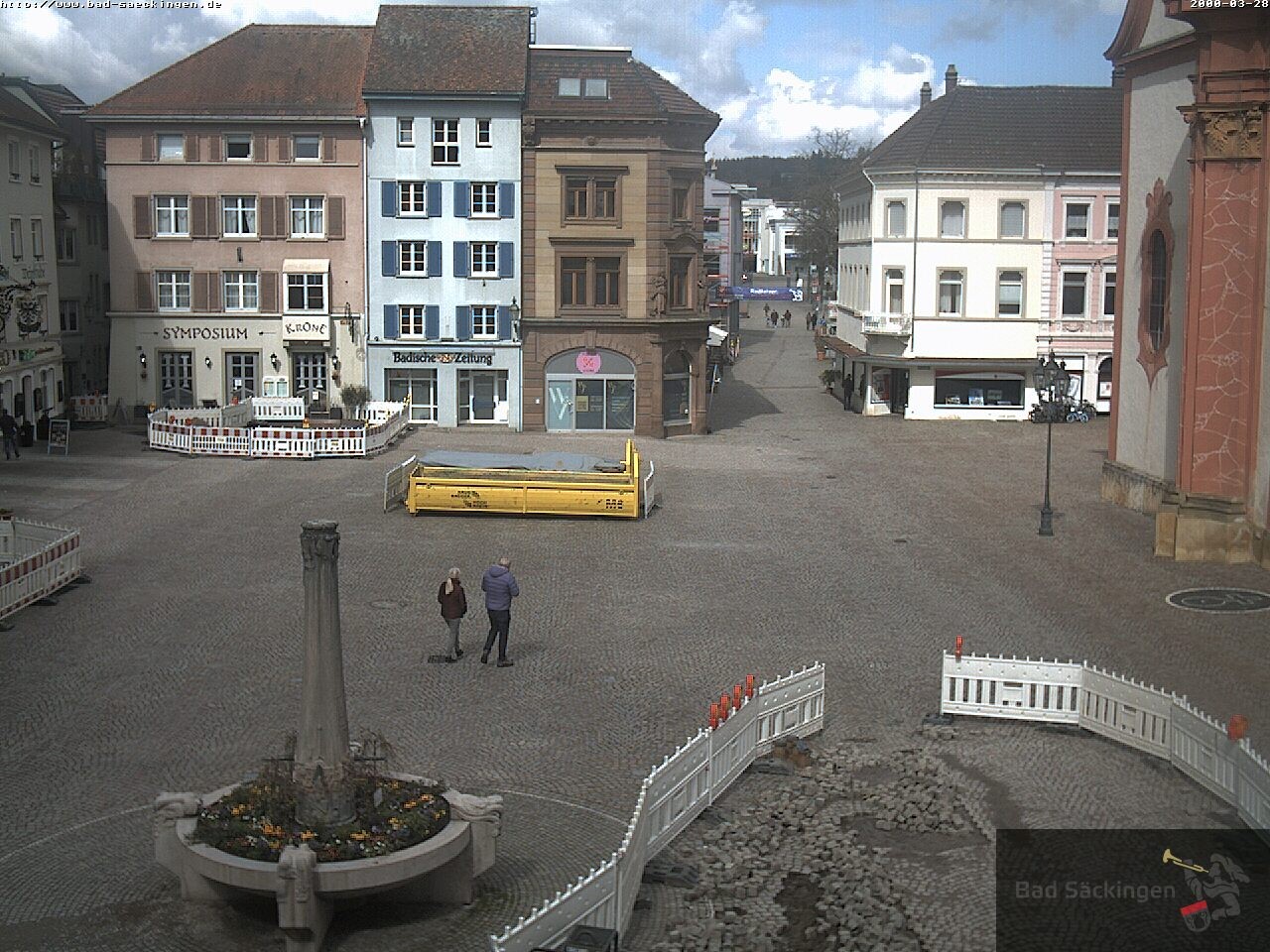Archiv Foto Webcam Bad Säckingen: Münsterplatz