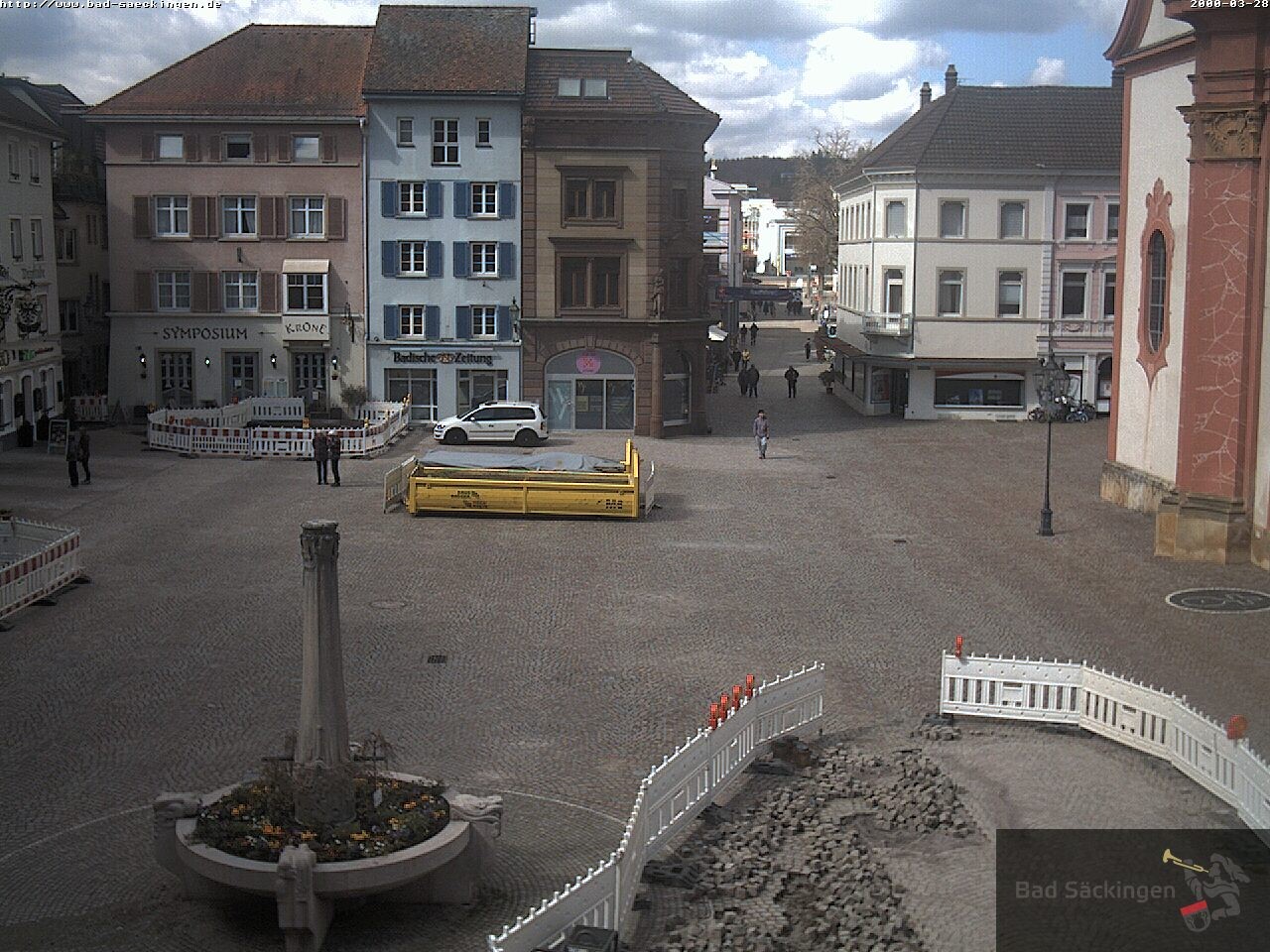 Archiv Foto Webcam Bad Säckingen: Münsterplatz