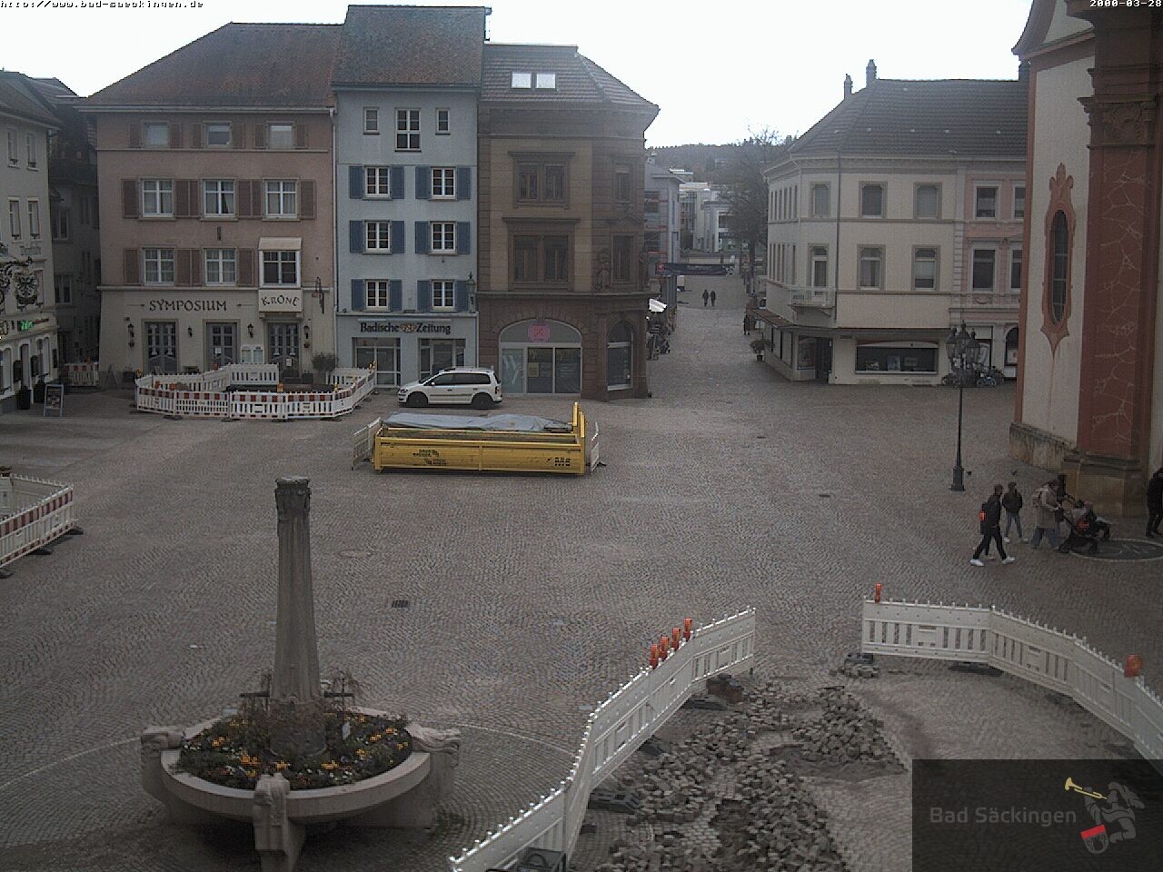 Archiv Foto Webcam Bad Säckingen: Münsterplatz