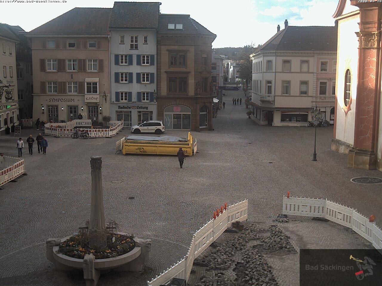 Archiv Foto Webcam Bad Säckingen: Münsterplatz