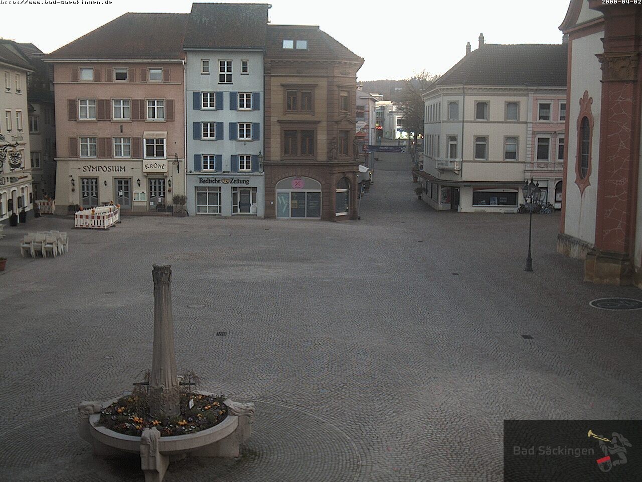 Archiv Foto Webcam Bad Säckingen: Münsterplatz