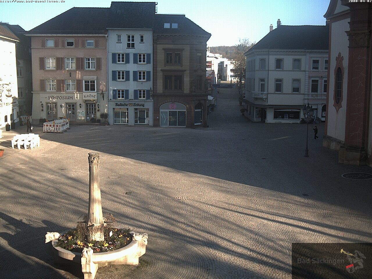 Archiv Foto Webcam Bad Säckingen: Münsterplatz