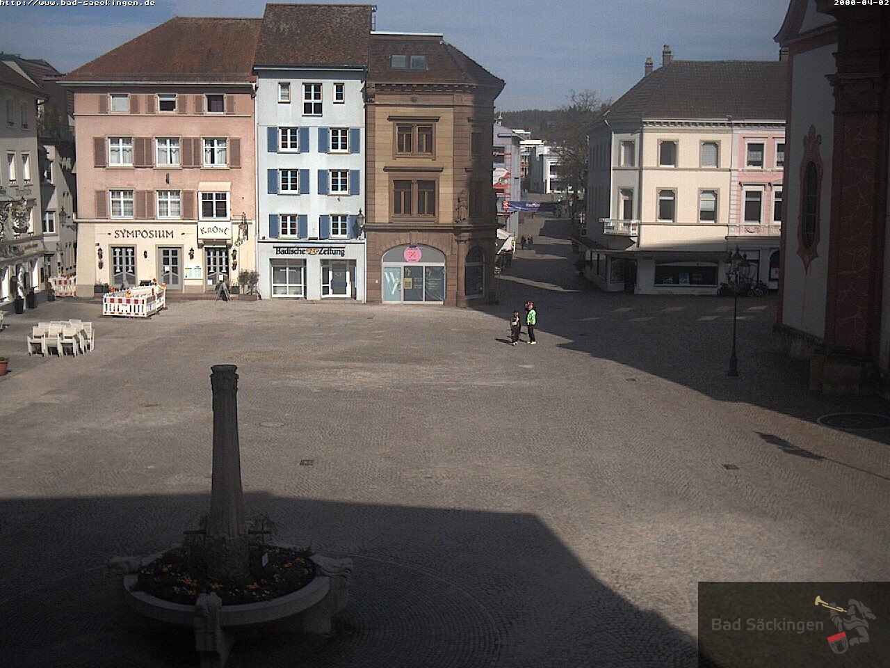 Archiv Foto Webcam Bad Säckingen: Münsterplatz