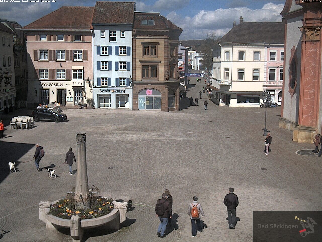 Archiv Foto Webcam Bad Säckingen: Münsterplatz