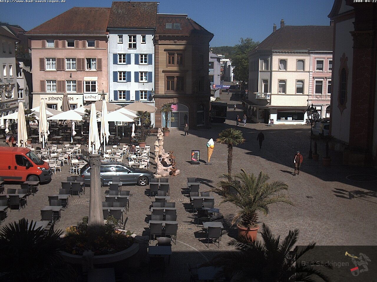Archiv Foto Webcam Bad Säckingen: Münsterplatz