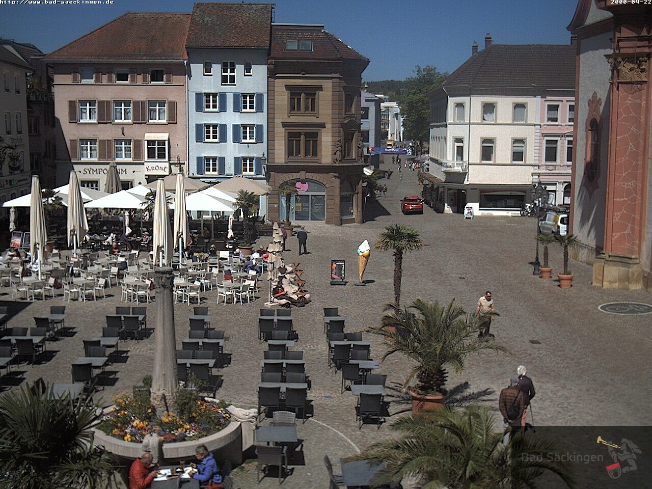 Archiv Foto Webcam Bad Säckingen: Münsterplatz