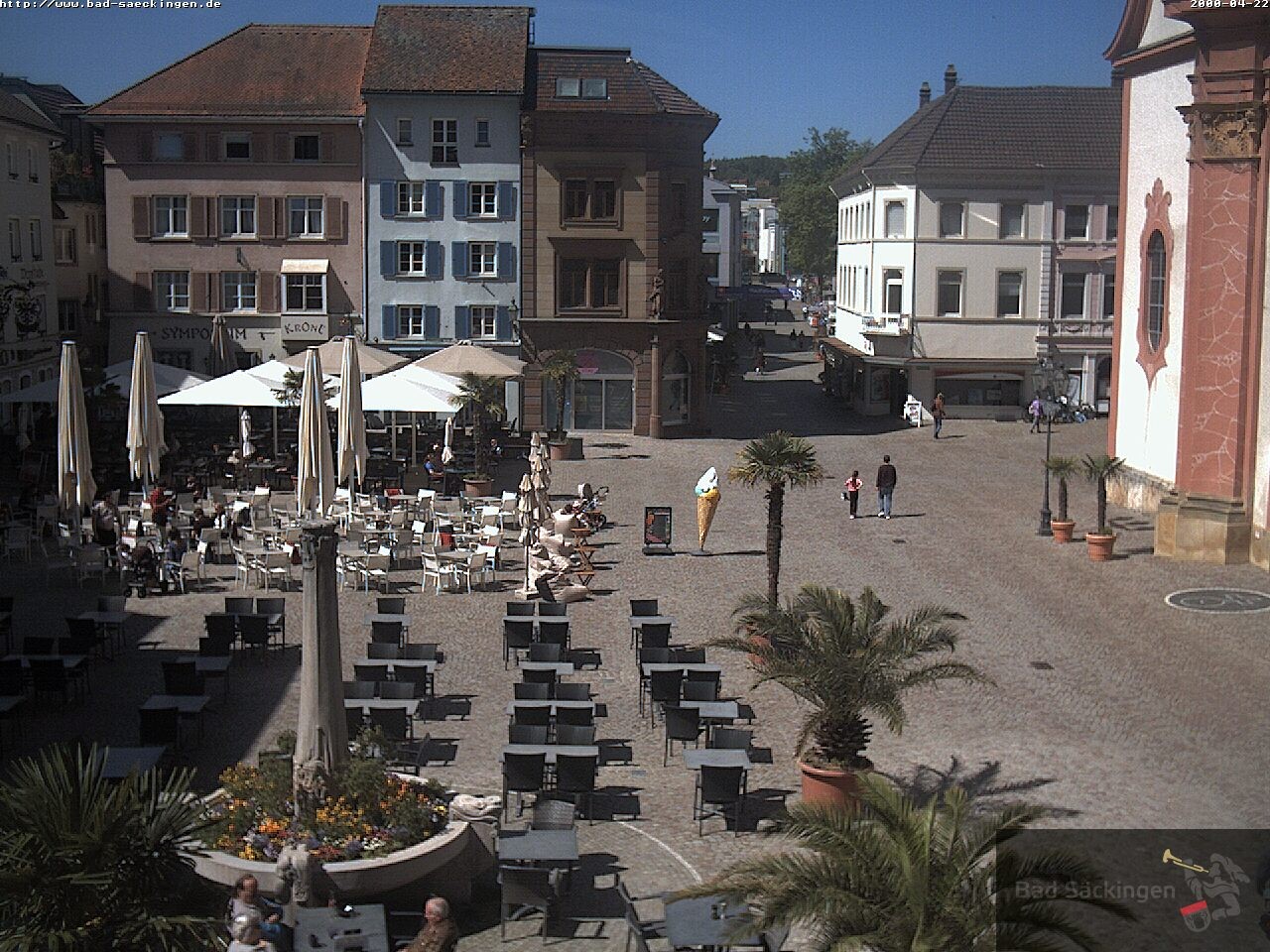Archiv Foto Webcam Bad Säckingen: Münsterplatz