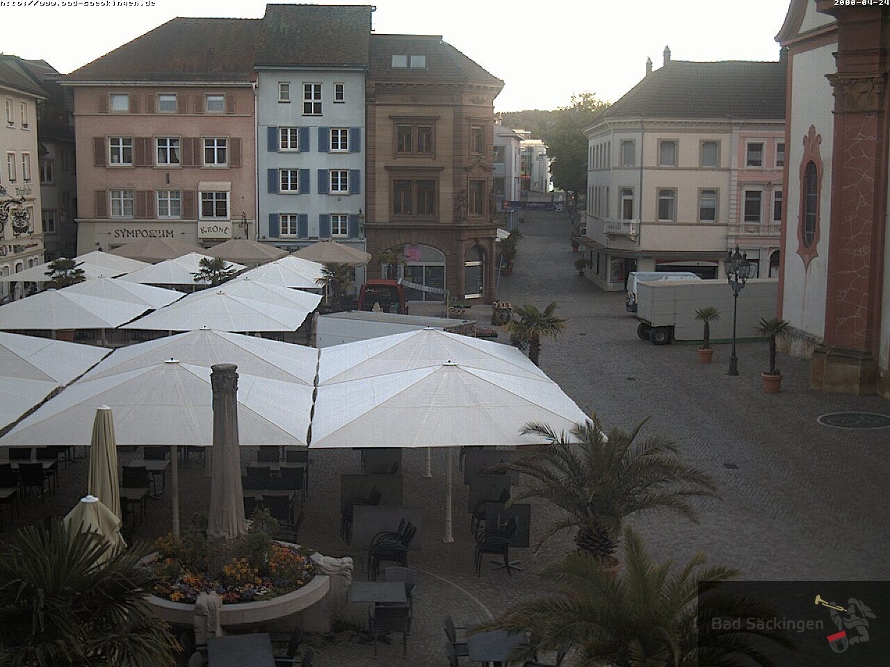 Archiv Foto Webcam Bad Säckingen: Münsterplatz