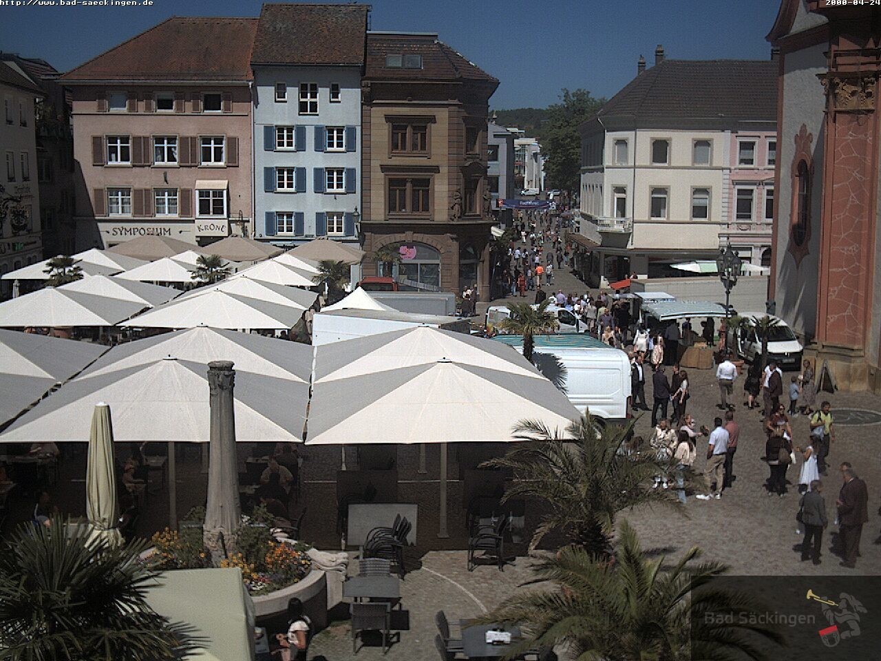 Archiv Foto Webcam Bad Säckingen: Münsterplatz