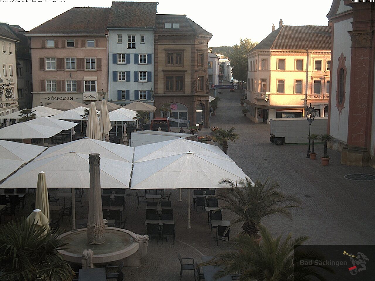 Archiv Foto Webcam Bad Säckingen: Münsterplatz