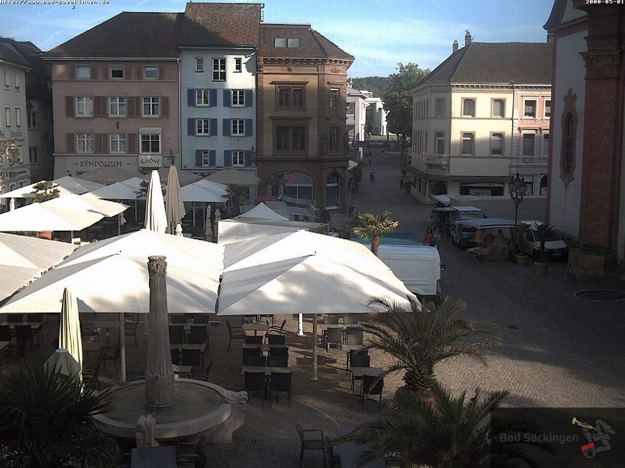 Archiv Foto Webcam Bad Säckingen: Münsterplatz