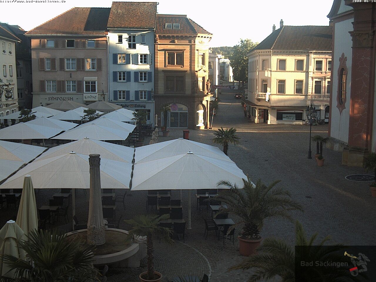 Archiv Foto Webcam Bad Säckingen: Münsterplatz