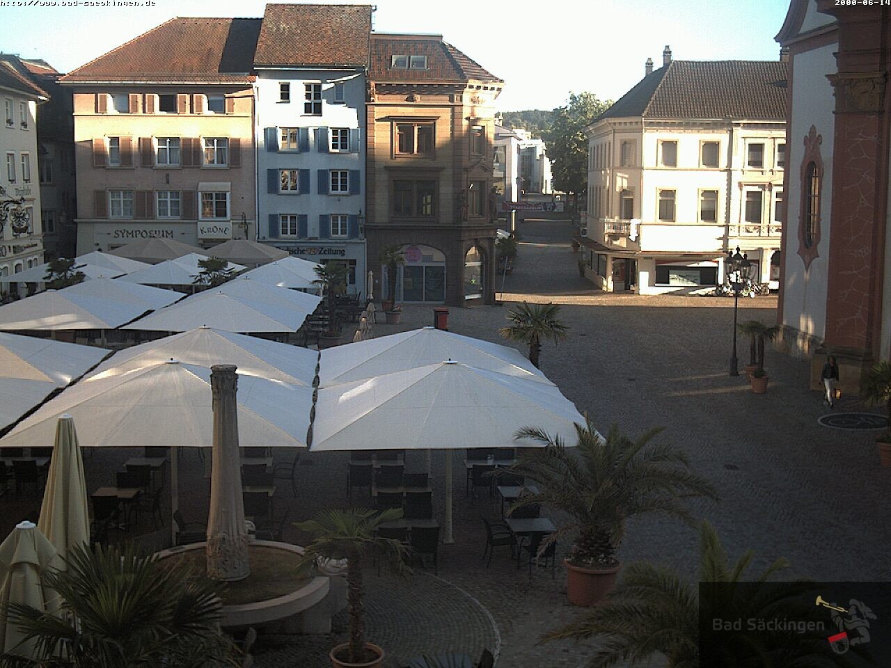Archiv Foto Webcam Bad Säckingen: Münsterplatz