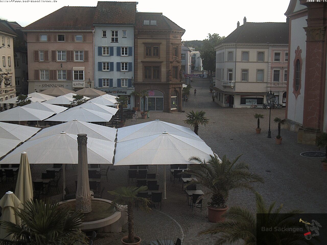 Archiv Foto Webcam Bad Säckingen: Münsterplatz