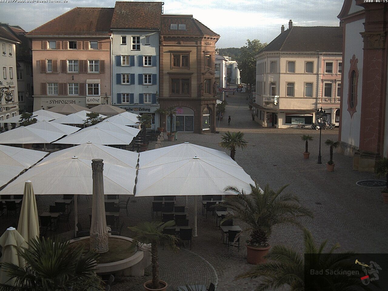 Archiv Foto Webcam Bad Säckingen: Münsterplatz