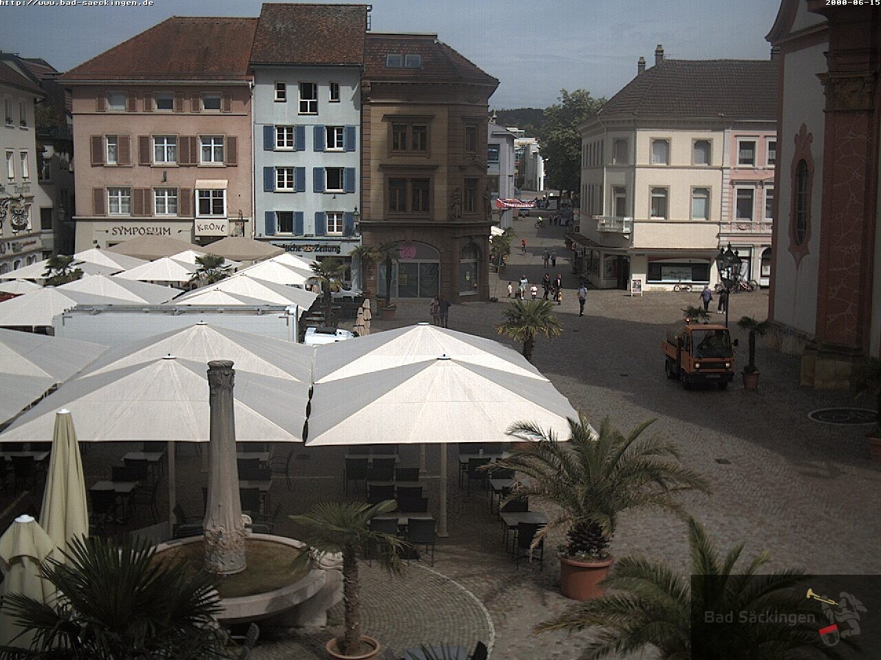 Archiv Foto Webcam Bad Säckingen: Münsterplatz