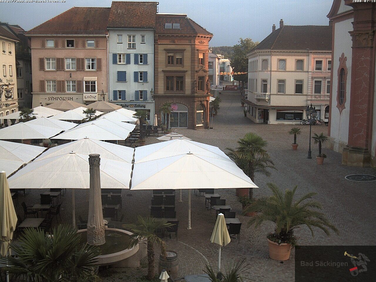 Archiv Foto Webcam Bad Säckingen: Münsterplatz