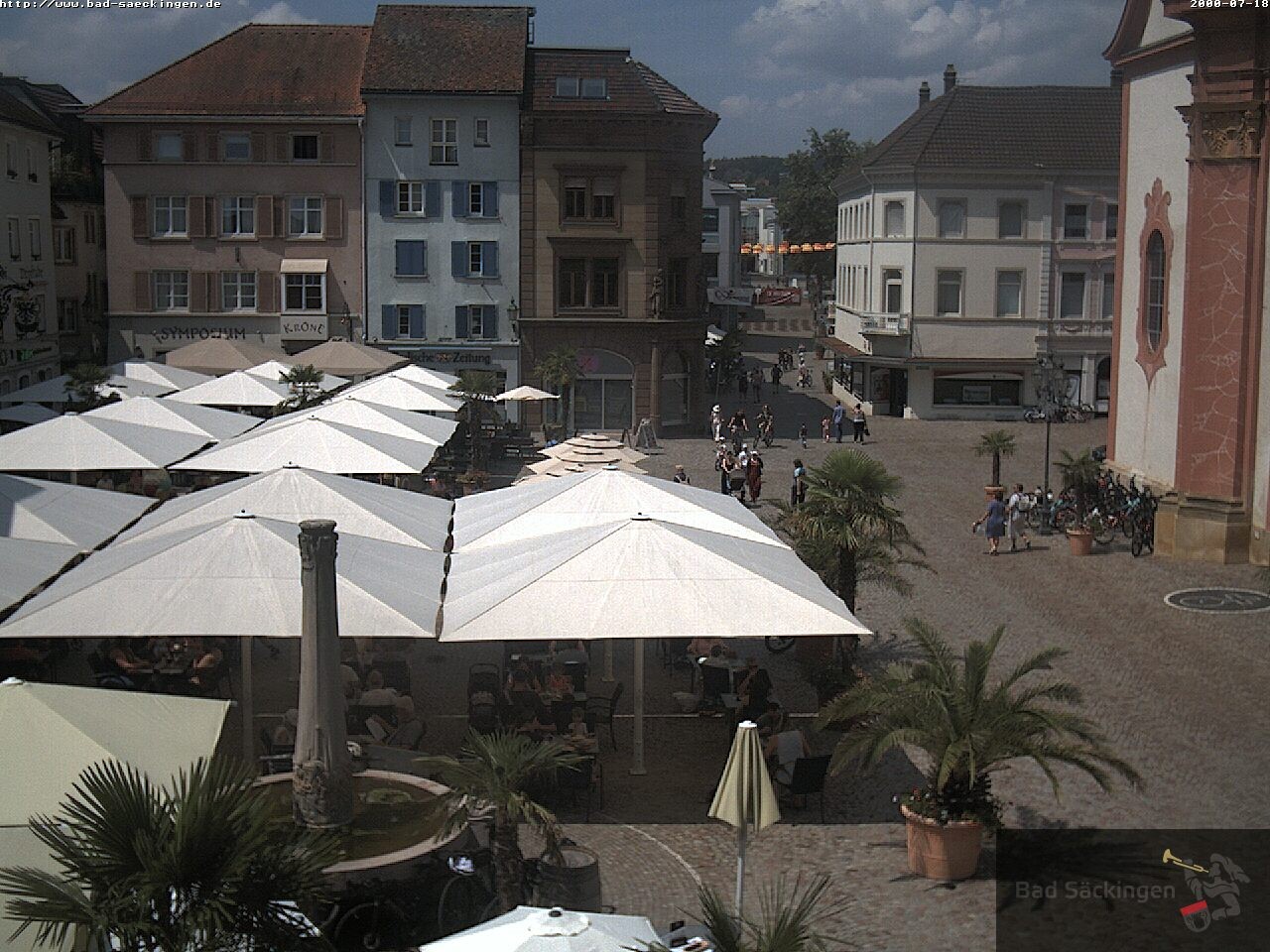 Archiv Foto Webcam Bad Säckingen: Münsterplatz