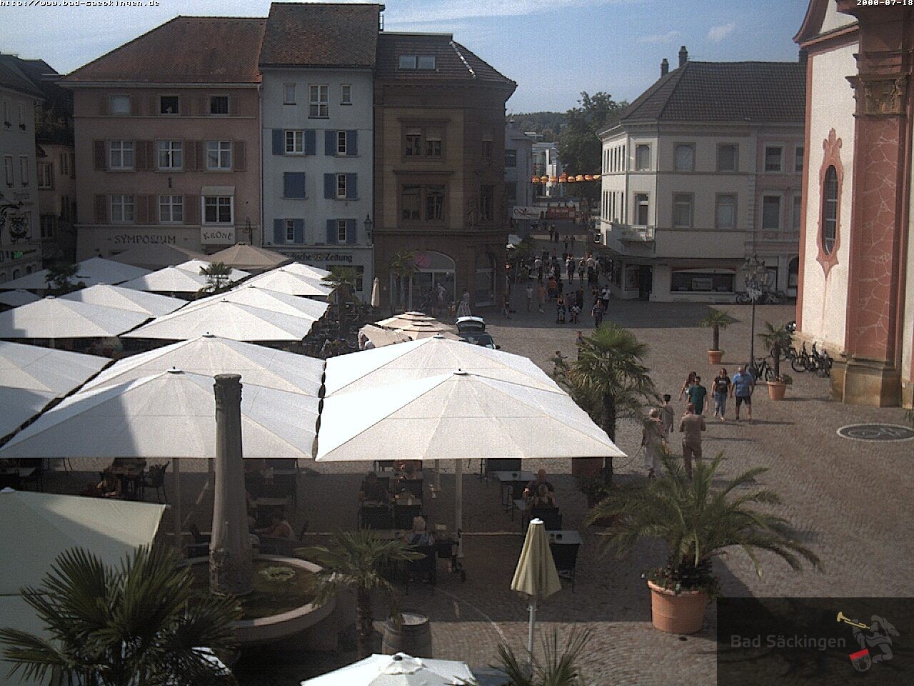 Archiv Foto Webcam Bad Säckingen: Münsterplatz