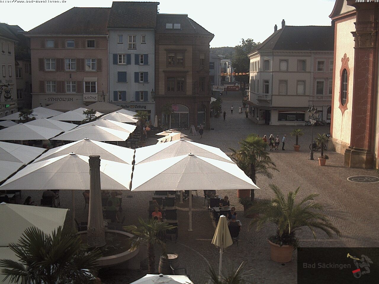 Archiv Foto Webcam Bad Säckingen: Münsterplatz