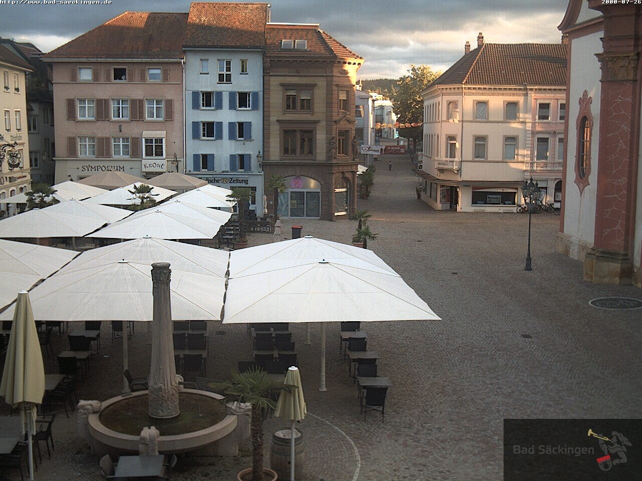 Archiv Foto Webcam Bad Säckingen: Münsterplatz