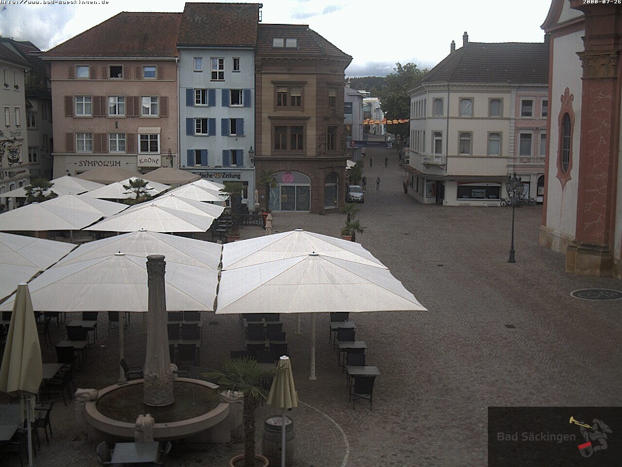 Archiv Foto Webcam Bad Säckingen: Münsterplatz
