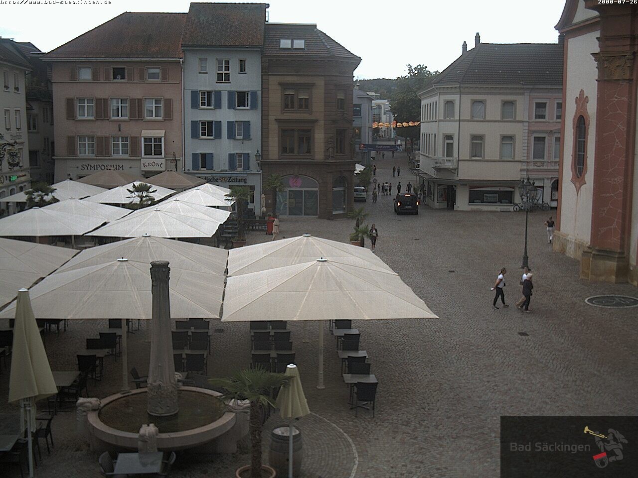 Archiv Foto Webcam Bad Säckingen: Münsterplatz