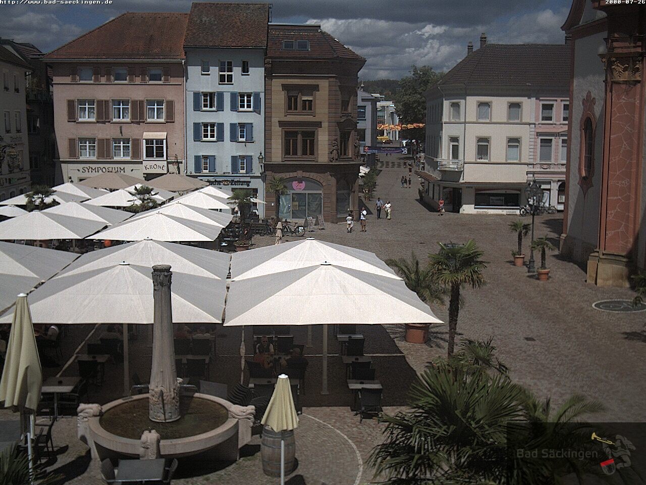 Archiv Foto Webcam Bad Säckingen: Münsterplatz