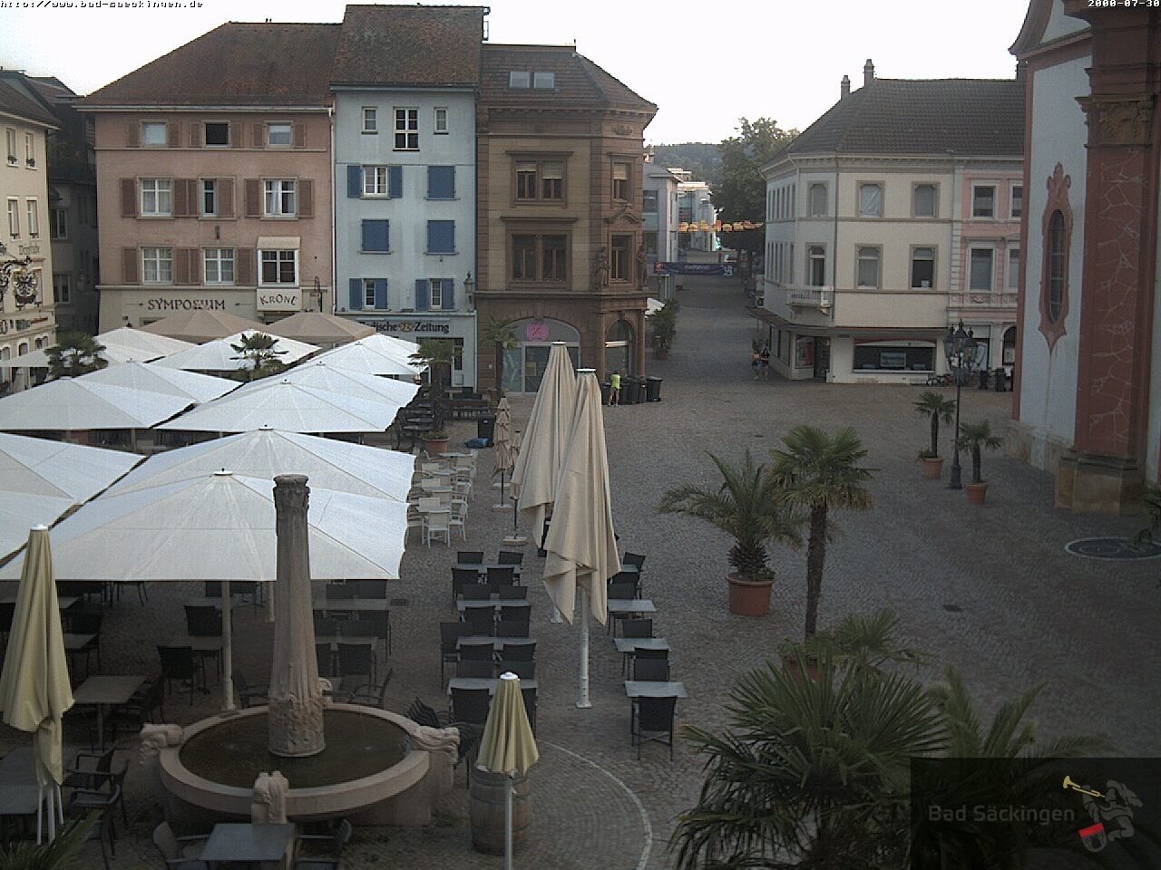 Archiv Foto Webcam Bad Säckingen: Münsterplatz